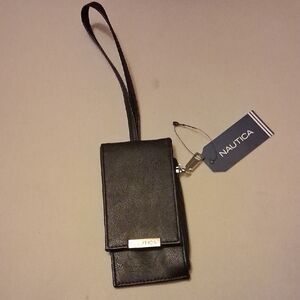 Nautica Black Wristlet with Strap